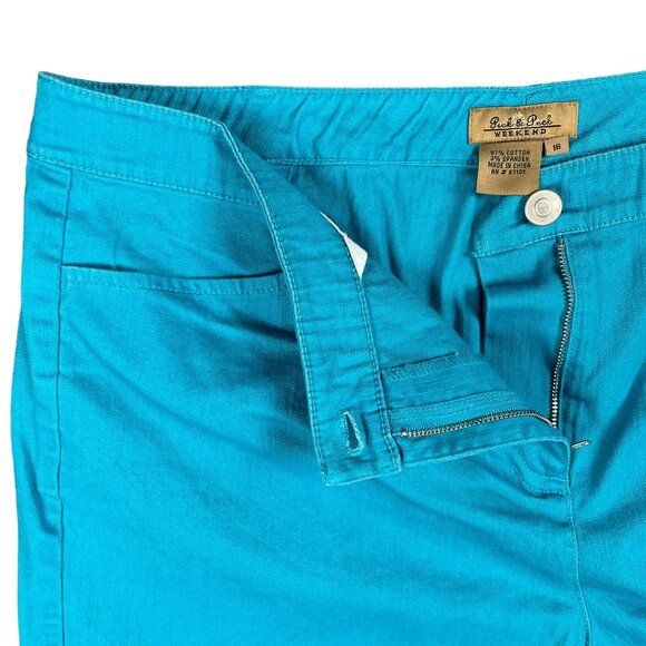 Peck & Peck Pants Womens 16 Work Office Capsule Everyday Casual Minimal Stretch - Picture 5 of 12